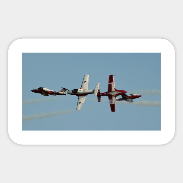 RCAF Snowbirds Crossing Sticker by acefox1